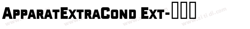 ApparatExtraCond Ext字体转换